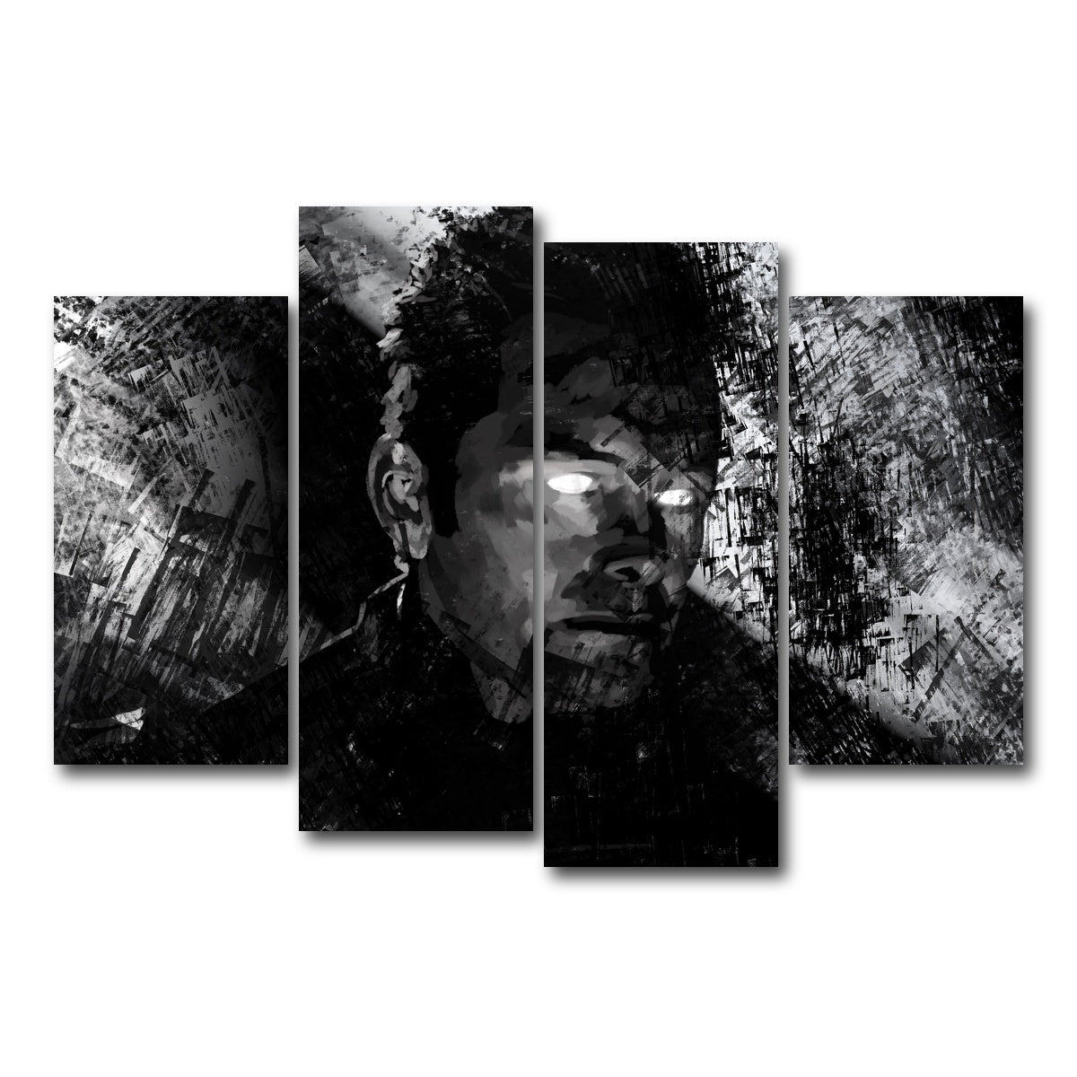 AUTO-MOCKUP WHITE | Glow | 4 Piece | Gallery Wrap Canvas | group=4_short