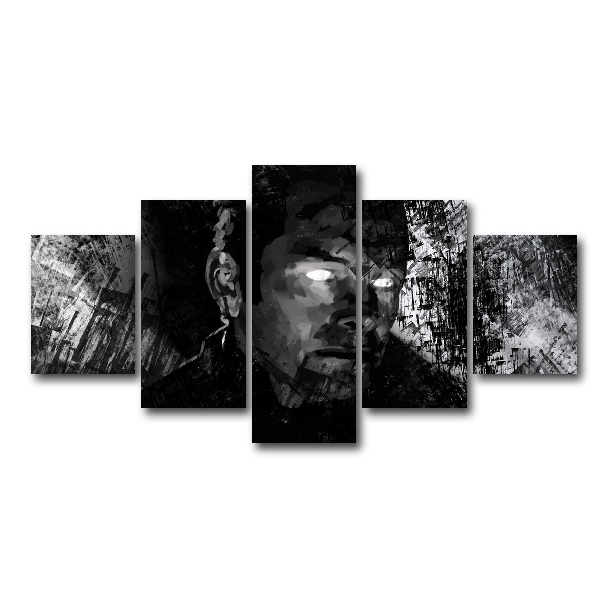 AUTO-MOCKUP WHITE | Glow | 5 Piece | Gallery Wrap Canvas | group=5_short