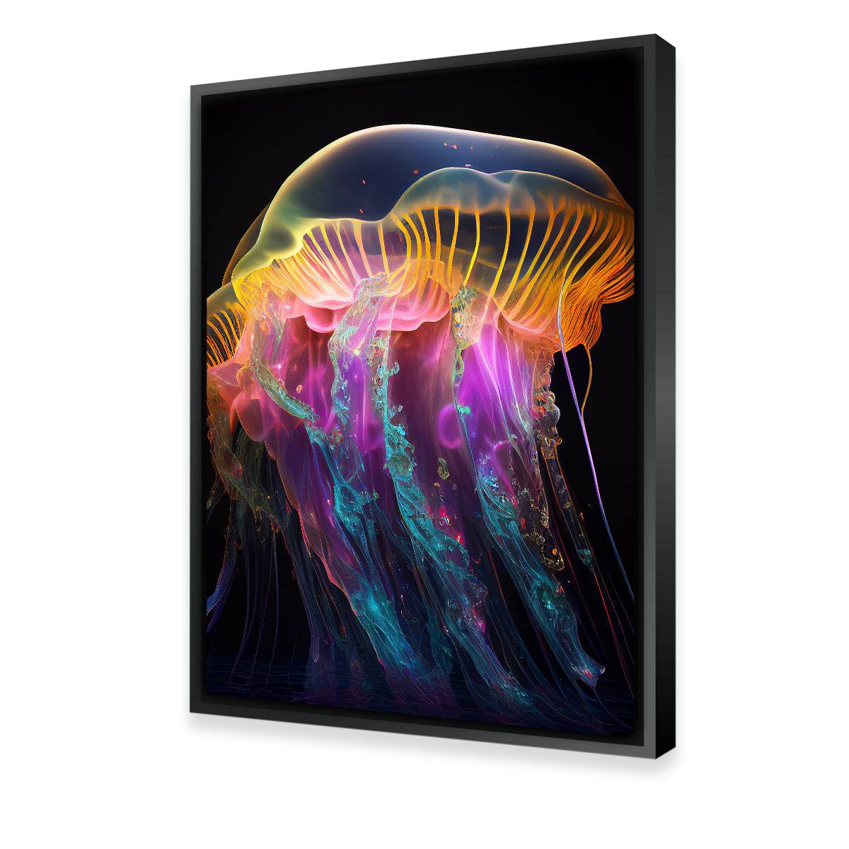 Glowing Jellyfish Wall Art