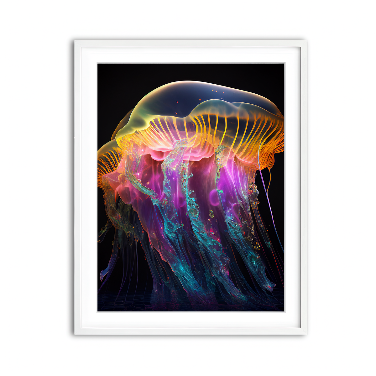 Framed Print 3x4 White