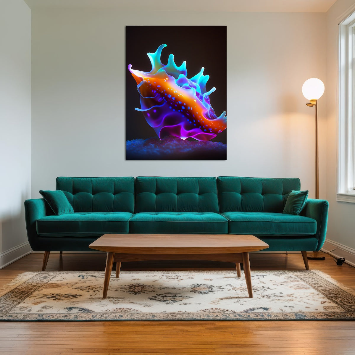 AUTO-MOCKUP ROOM | Glowing Nudibranch