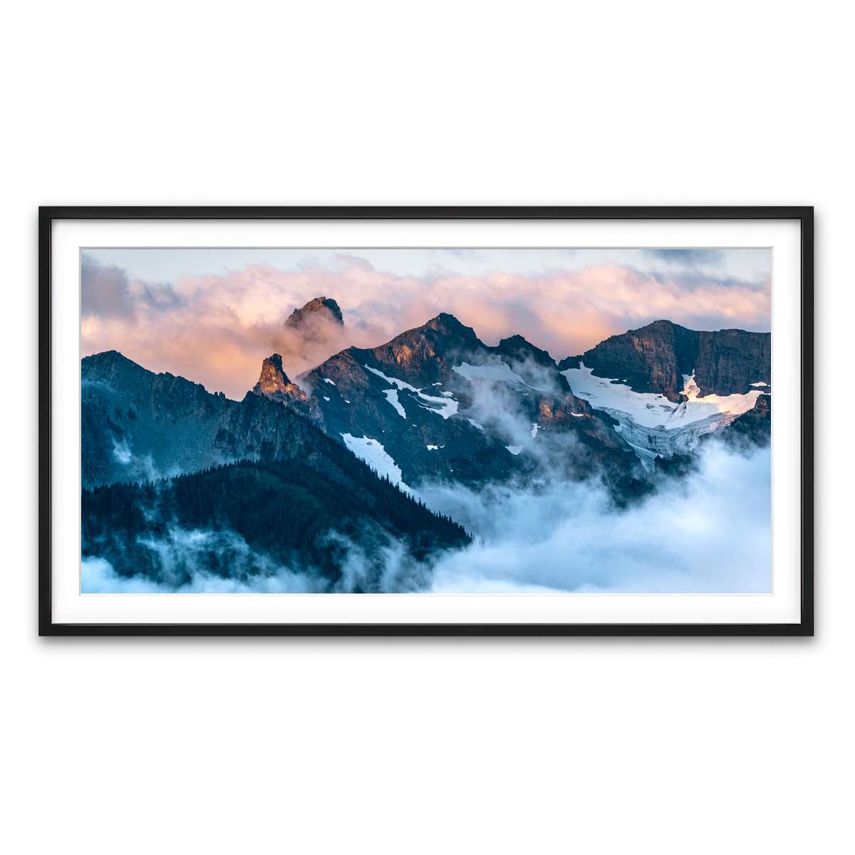 Framed Print 2x1 Black
