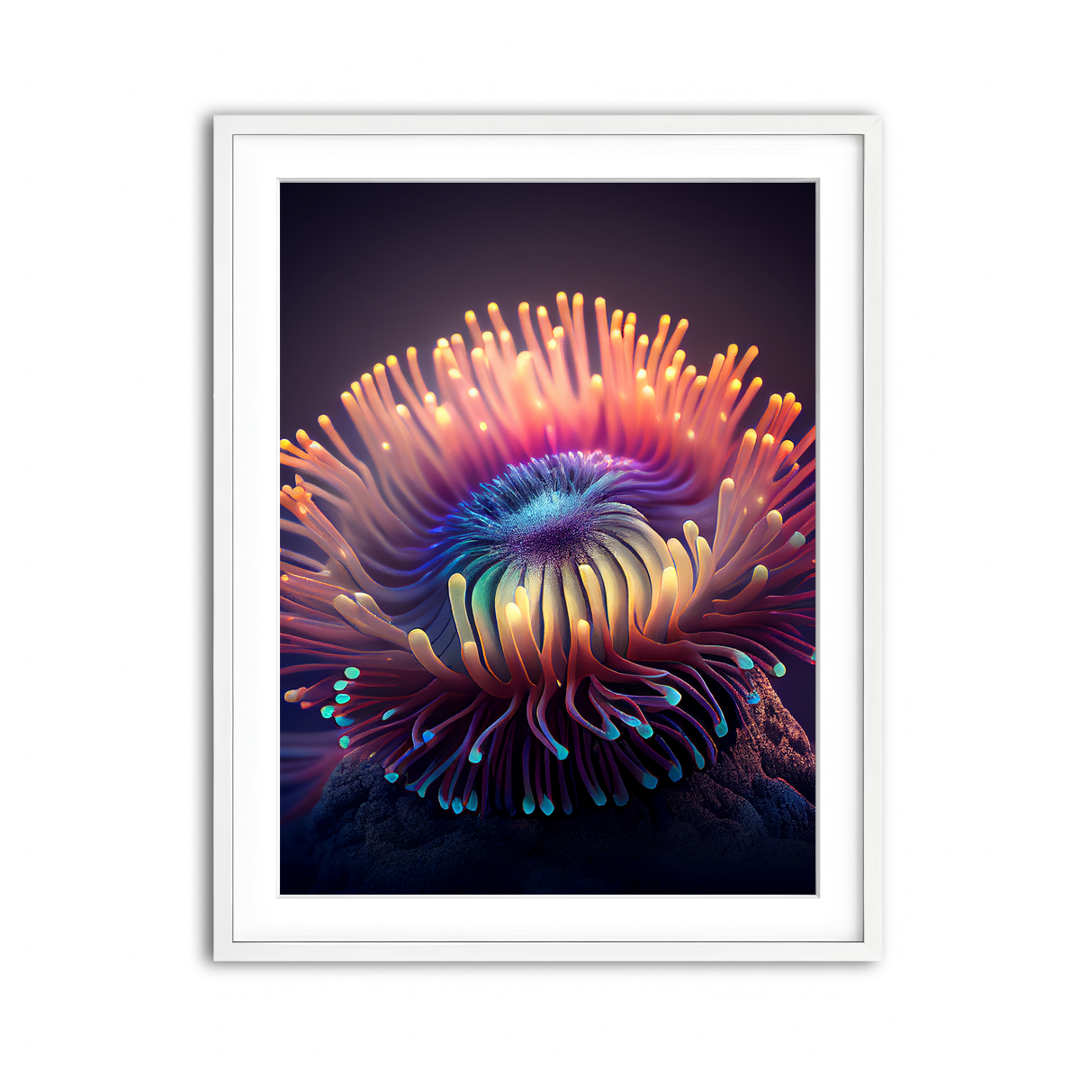 Framed Print 3x4 White