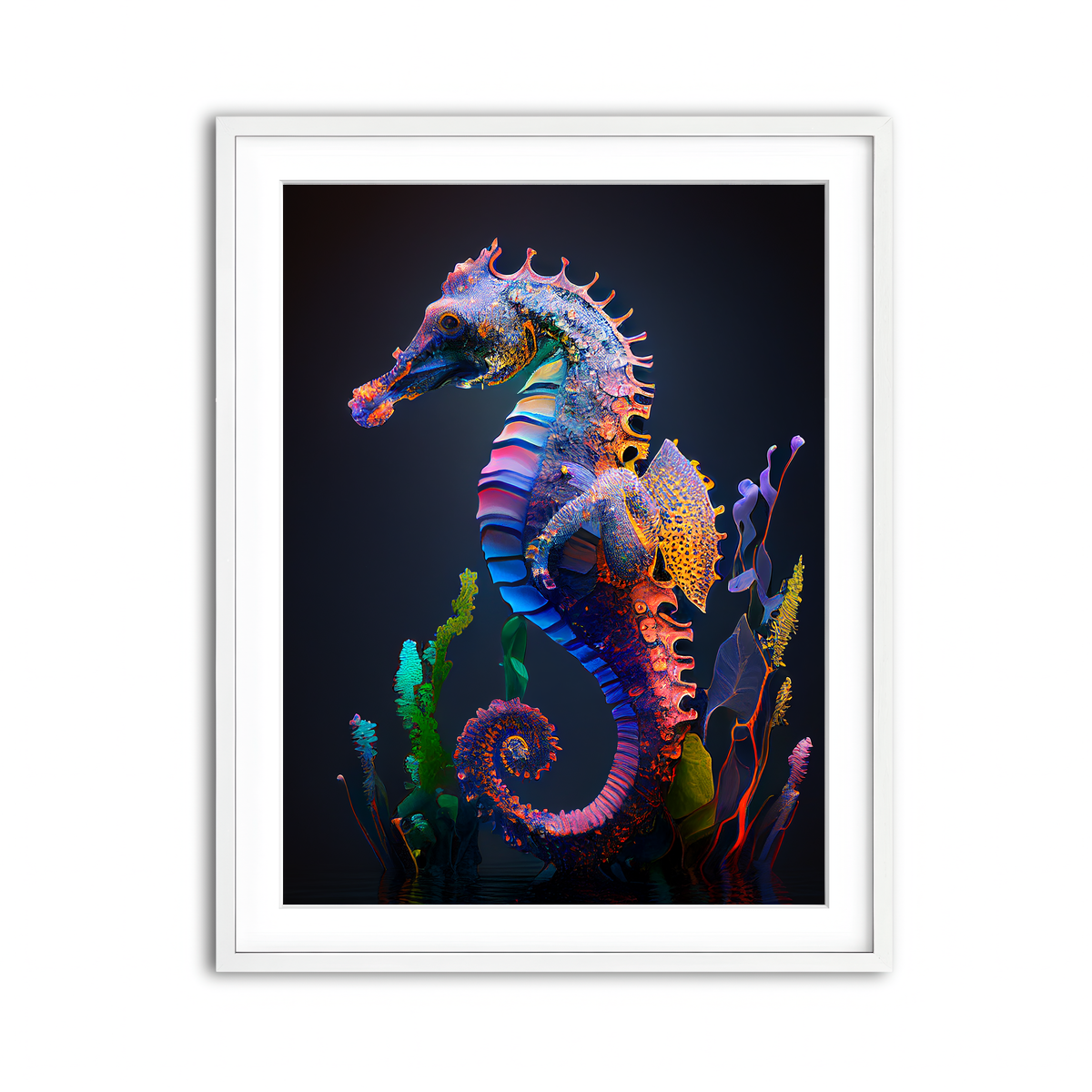 Framed Print 3x4 White