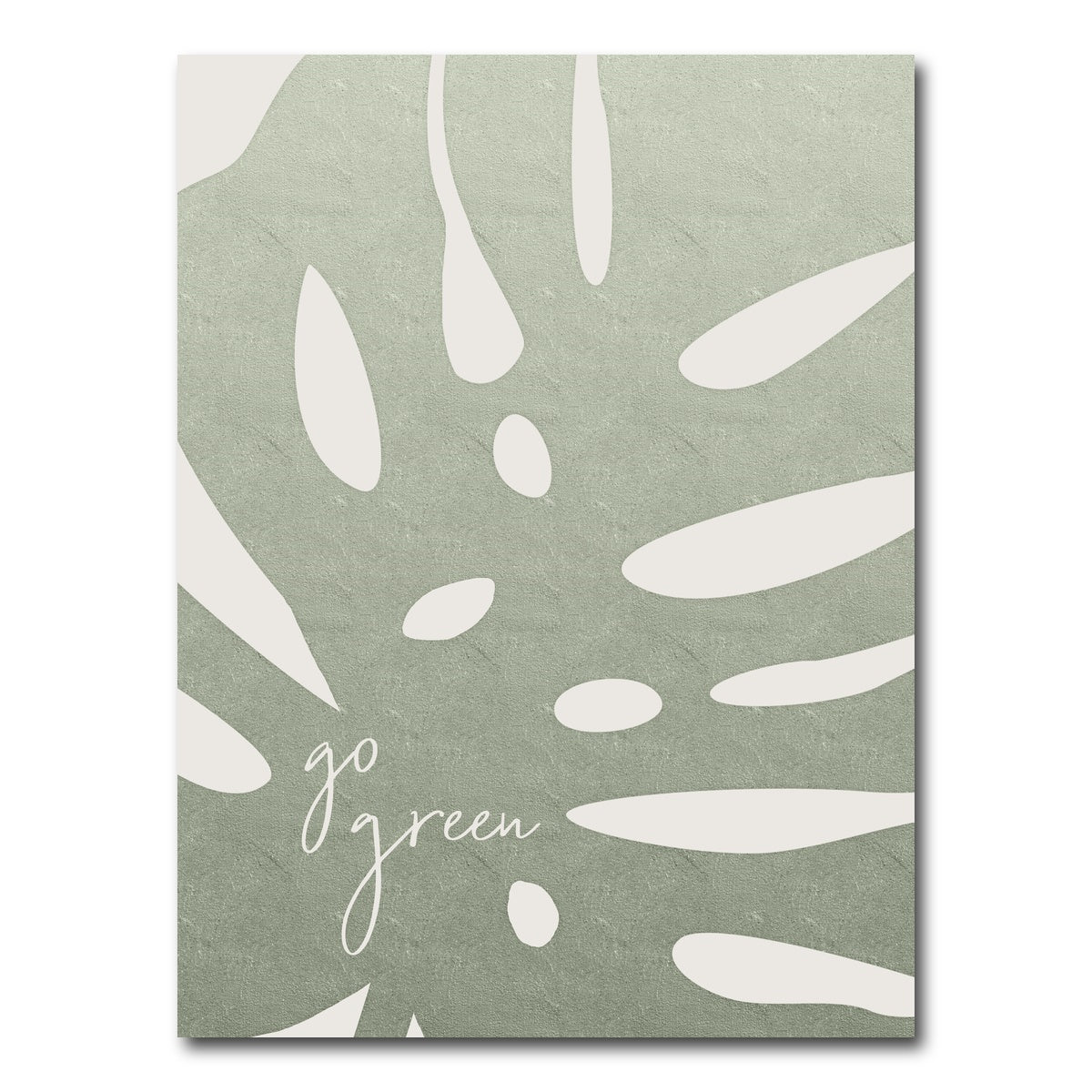 AUTO-MOCKUP WHITE | Go Green | 1 Piece | Gallery Wrap Canvas | group=3x4