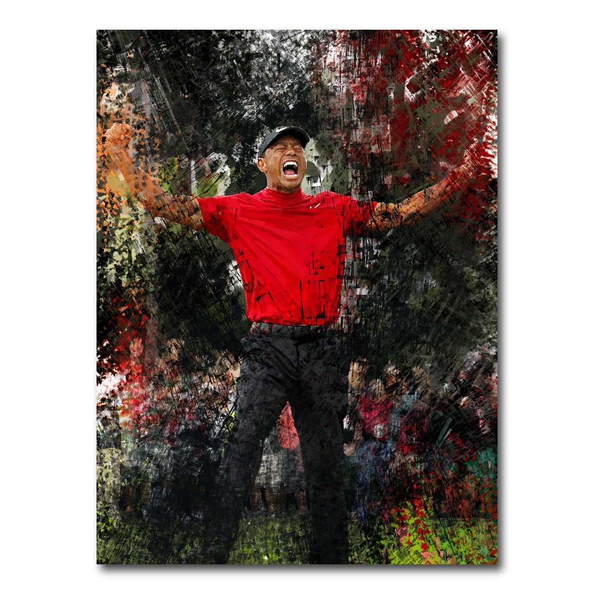 AUTO-MOCKUP WHITE | Go Tiger | 1 Piece | Gallery Wrap Canvas | group=3x4