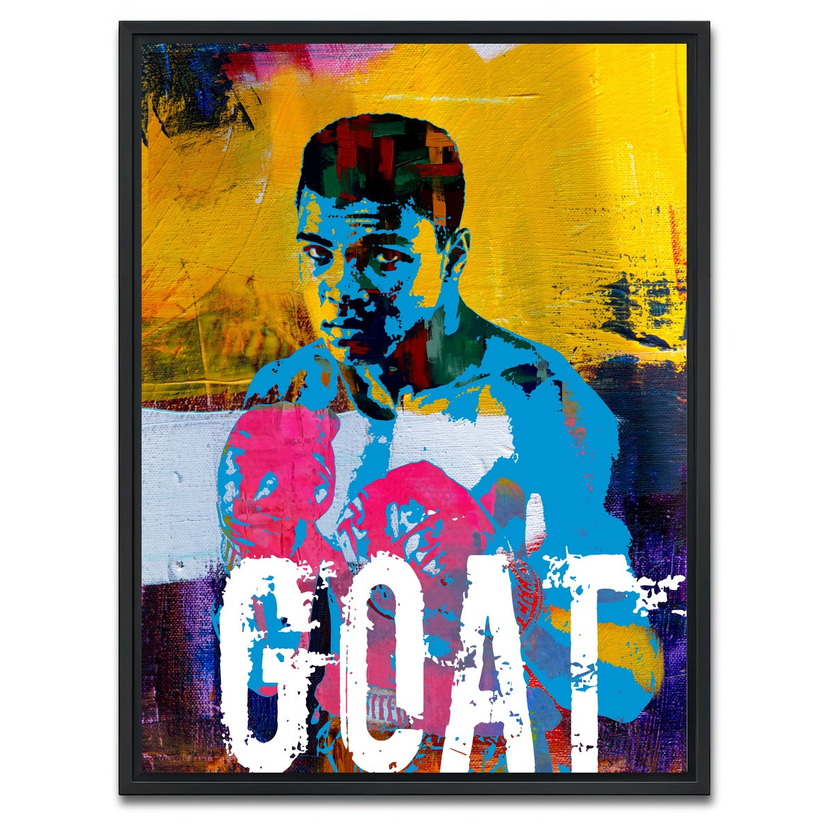 AUTO-MOCKUP WHITE | Goat Ali | 1 Piece | Black Framed Canvas | group=3x4