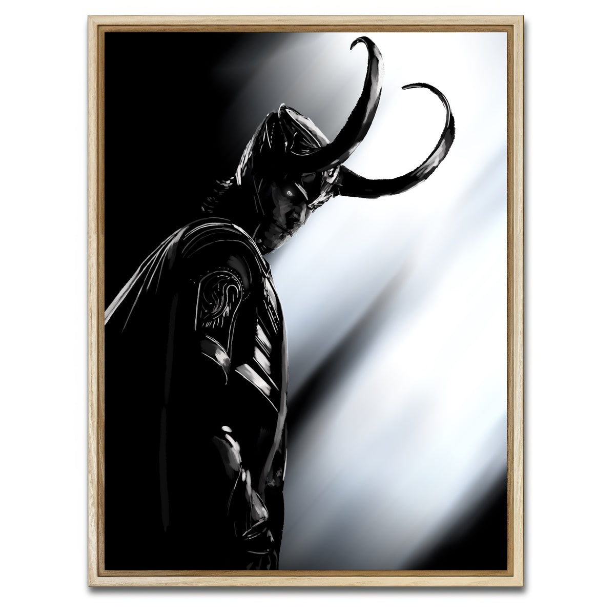 AUTO-MOCKUP WHITE | God Of Mischief | 1 Piece | Natural Framed Canvas | group=3x4