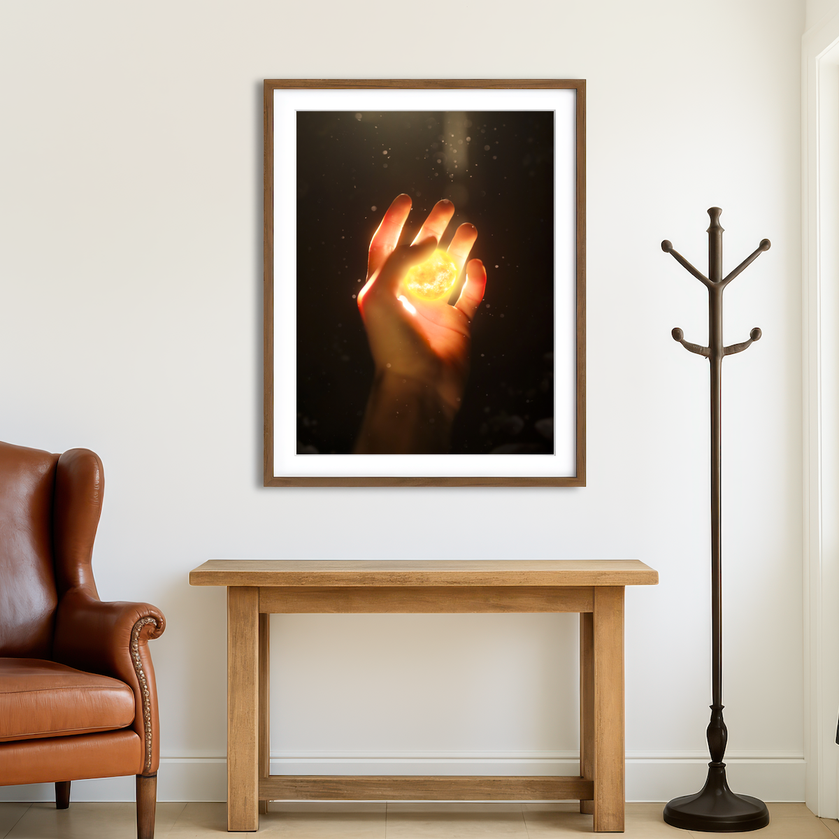 AUTO-MOCKUP ROOM | God's Hand Wall Art