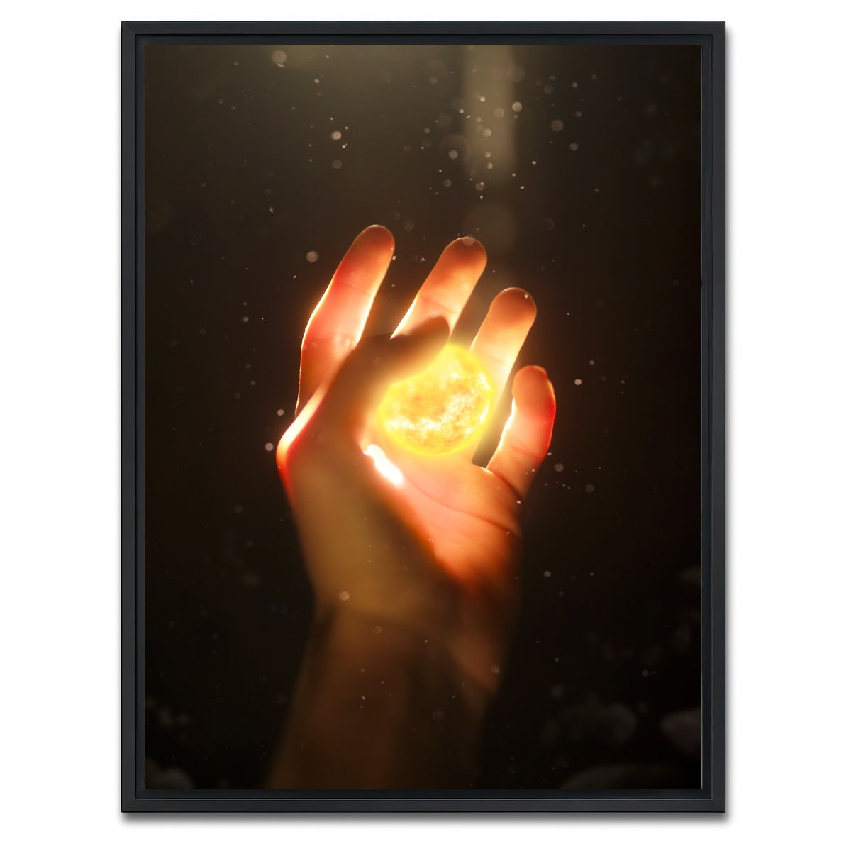 AUTO-MOCKUP WHITE | God's hand | 1 Piece | Black Framed Canvas | group=3x4