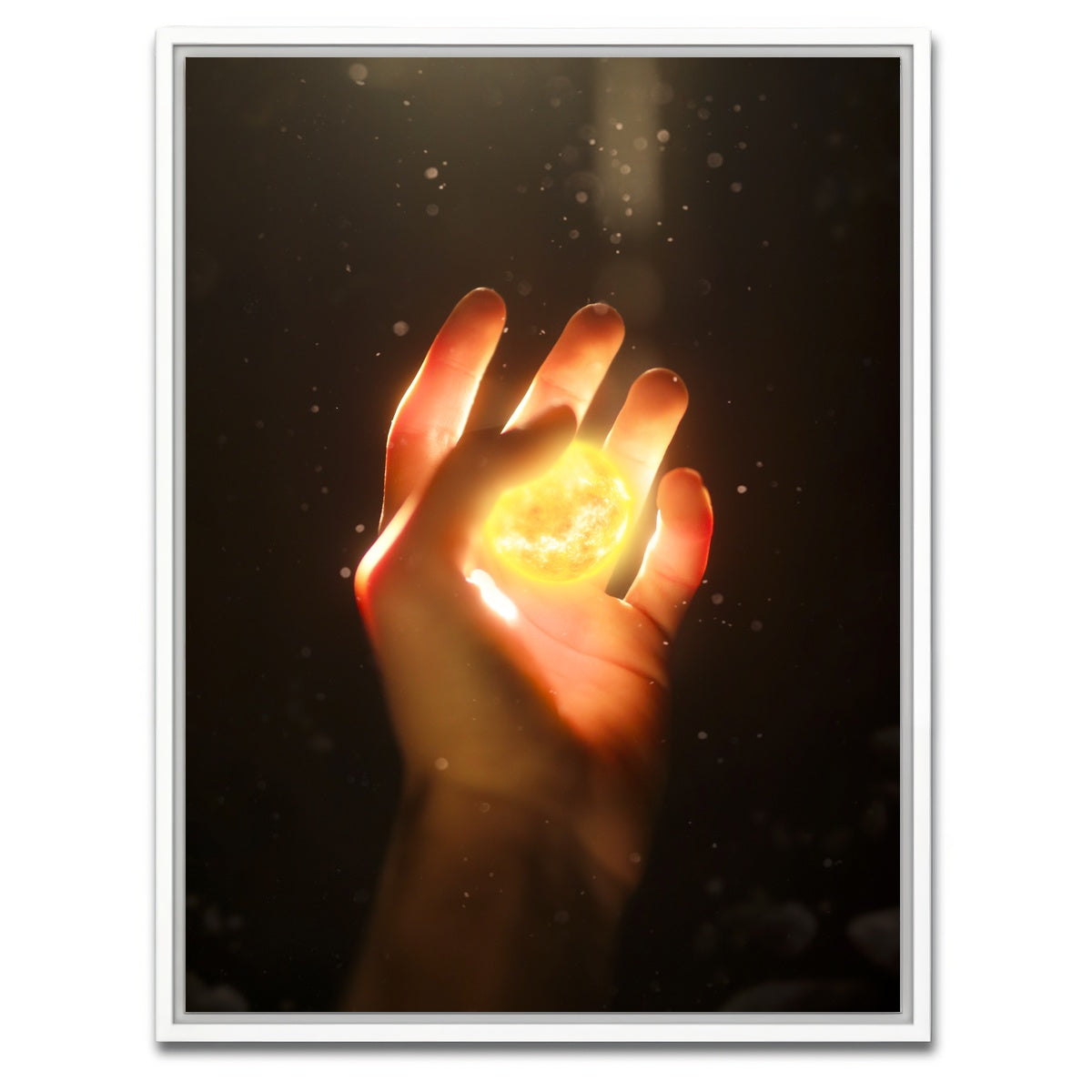 AUTO-MOCKUP WHITE | God's hand | 1 Piece | White Framed Canvas | group=3x4