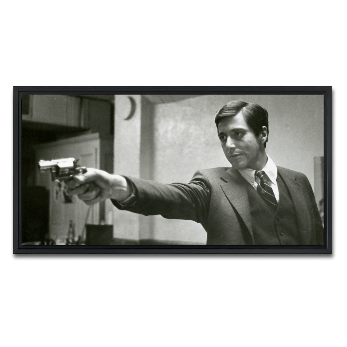 AUTO-MOCKUP WHITE | Godfather Michael | 1 Piece | Black Framed Canvas | group=2x1