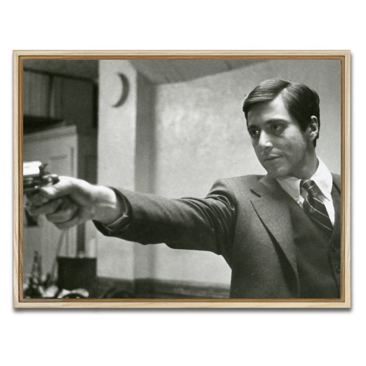 AUTO-MOCKUP WHITE | Godfather Michael | 1 Piece | Natural Framed Canvas | group=4x3