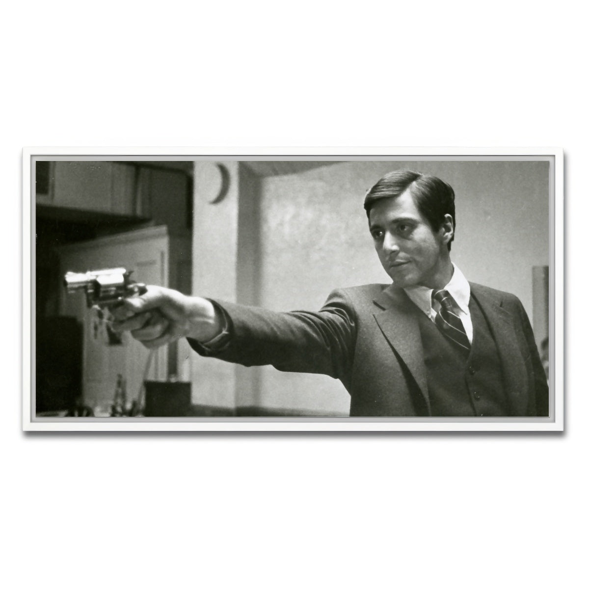 AUTO-MOCKUP WHITE | Godfather Michael | 1 Piece | White Framed Canvas | group=2x1