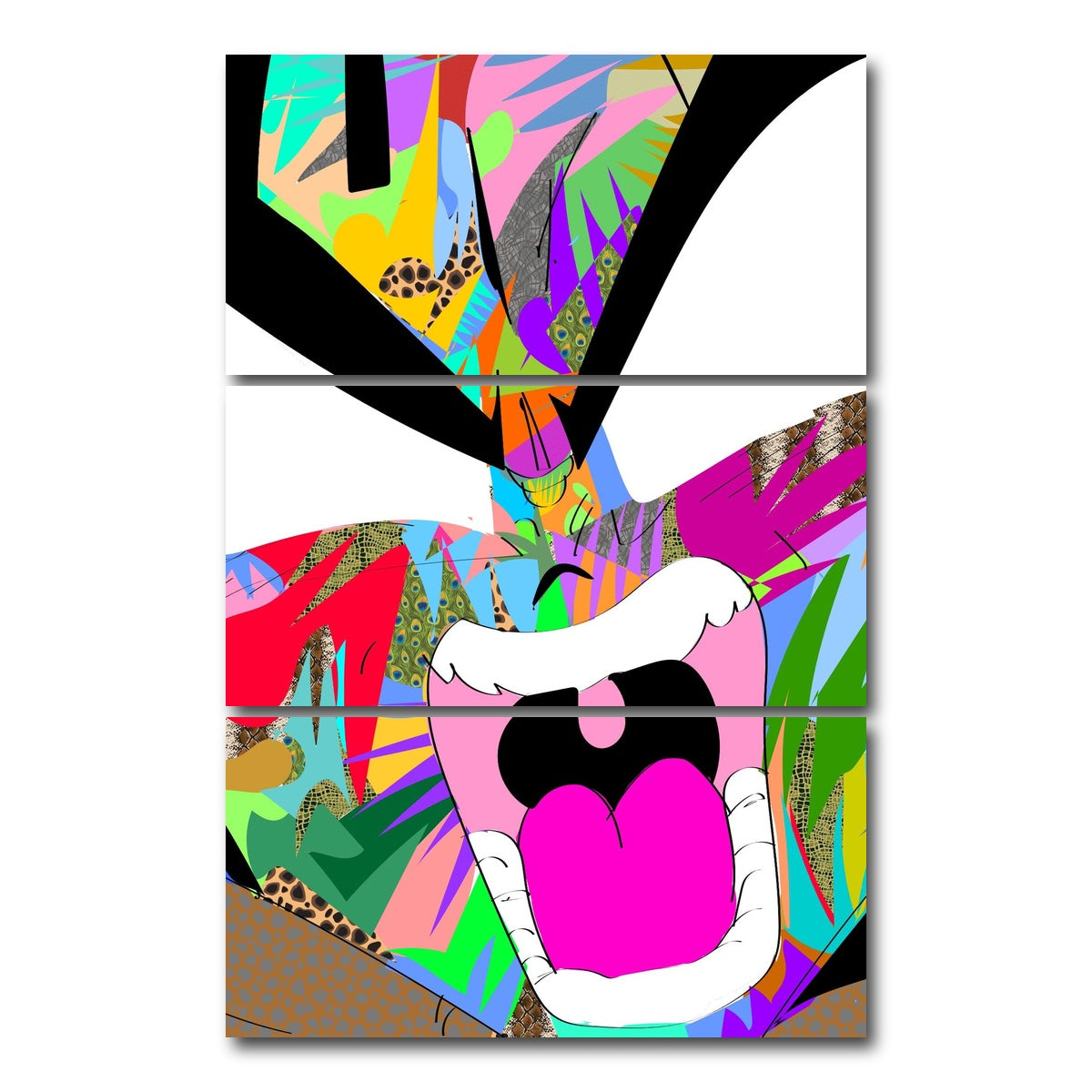 AUTO-MOCKUP WHITE | Gohan | 3 Piece | Gallery Wrap Canvas | group=12x24_stacked