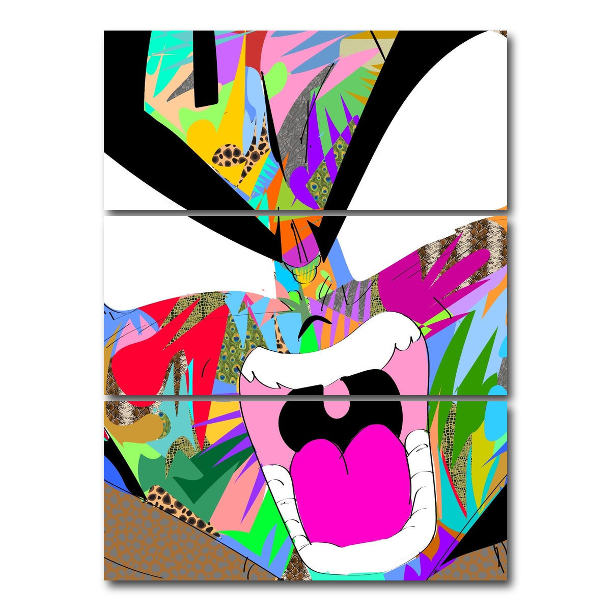 AUTO-MOCKUP WHITE | Gohan | 3 Piece | Gallery Wrap Canvas | group=8x18_stacked