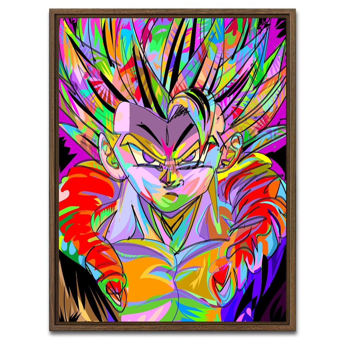 AUTO-MOCKUP WHITE | Goku Hari | 1 Piece | Walnut Framed Canvas | group=3x4
