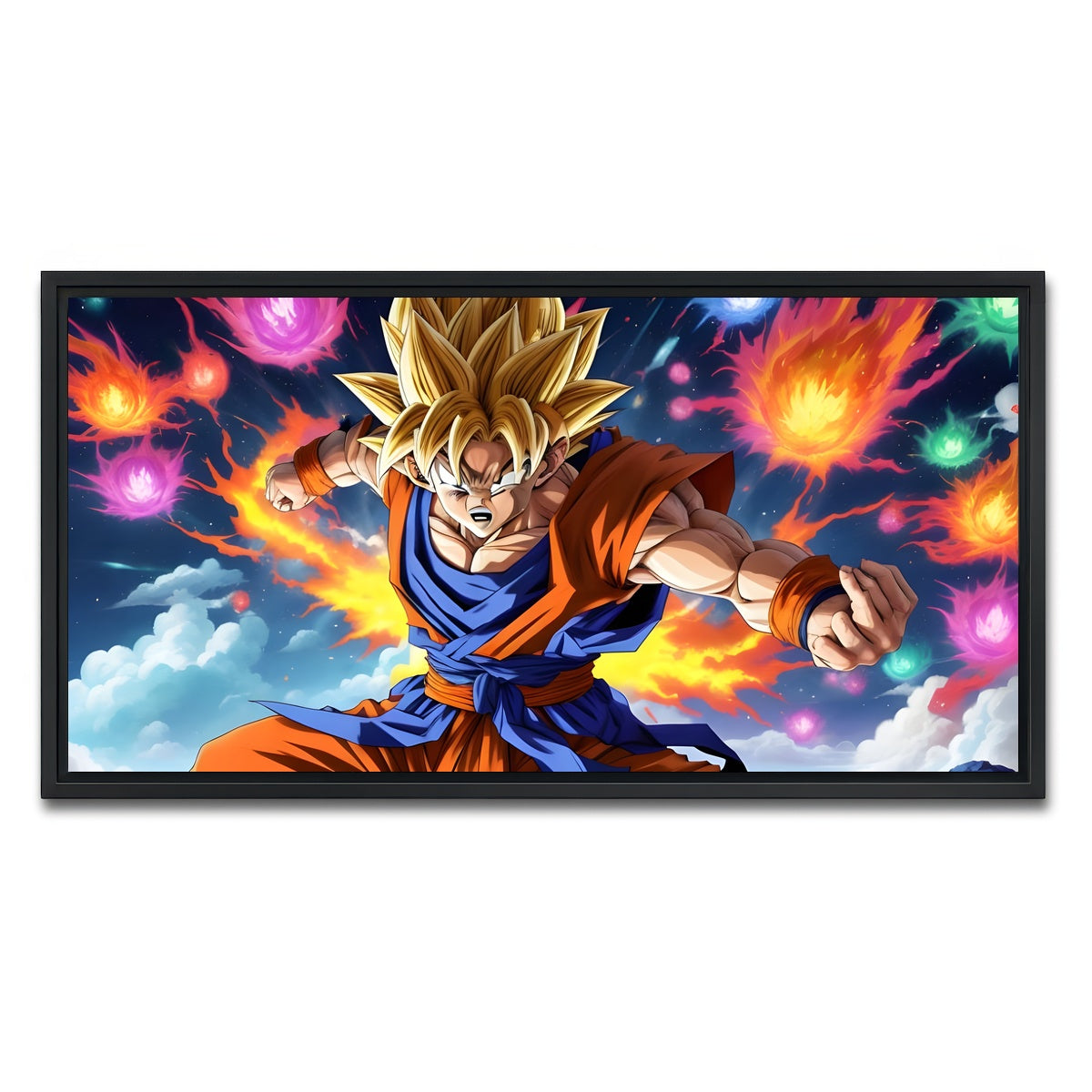 AUTO-MOCKUP WHITE | Goku Speed | 1 Piece | Black Framed Canvas | group=2x1