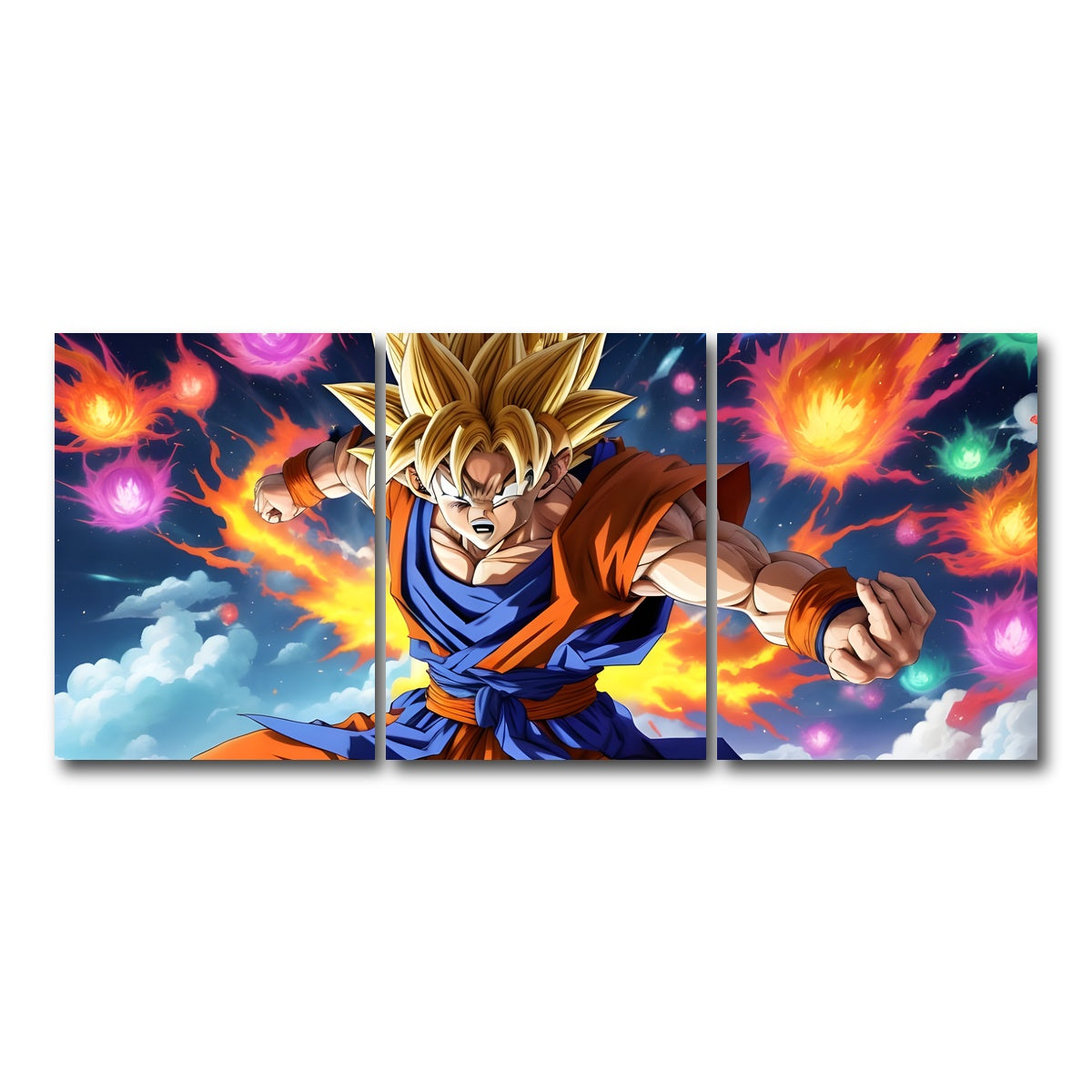 AUTO-MOCKUP WHITE | Goku Speed | 3 Piece | Gallery Wrap Canvas | group=18x24