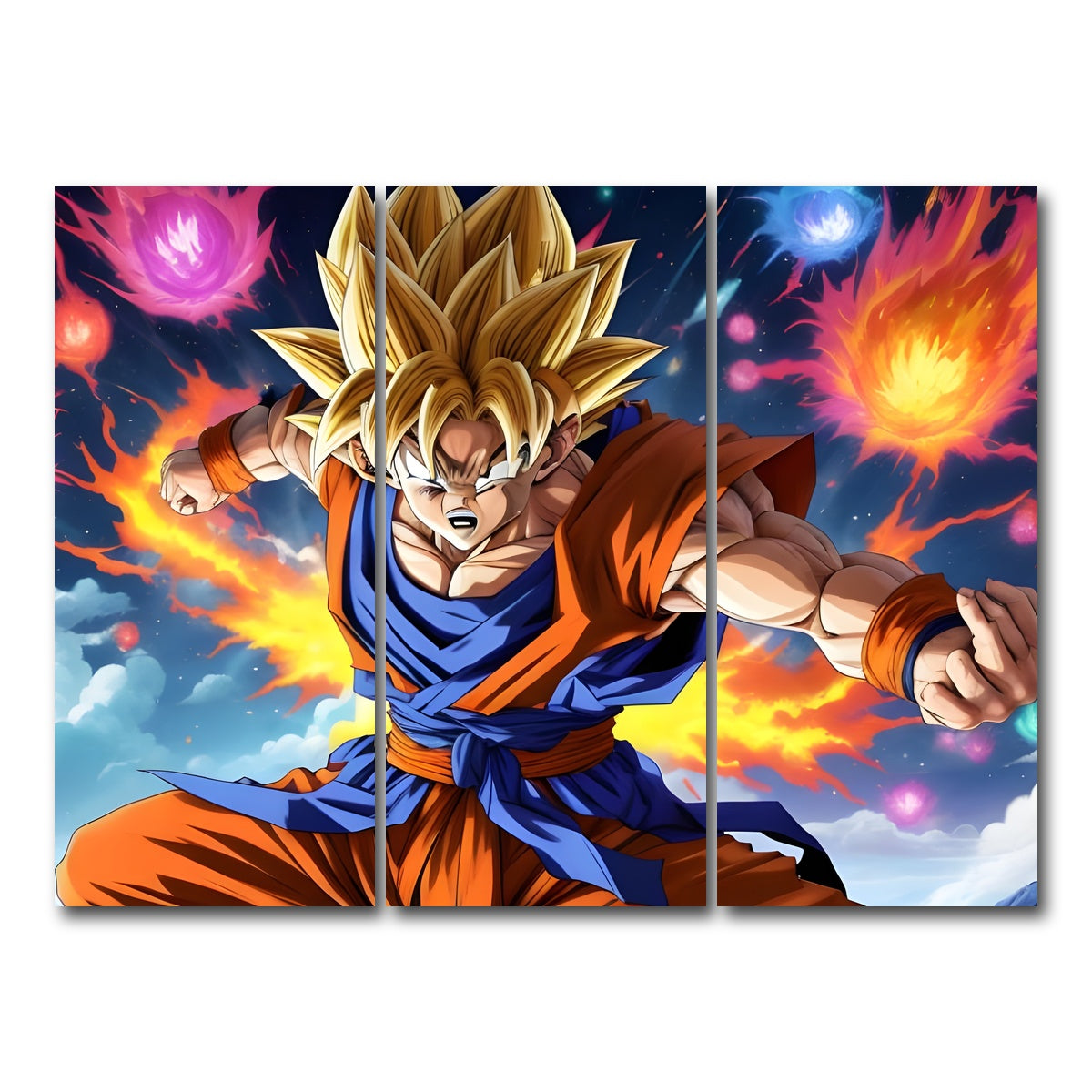 AUTO-MOCKUP WHITE | Goku Speed | 3 Piece | Gallery Wrap Canvas | group=8x18