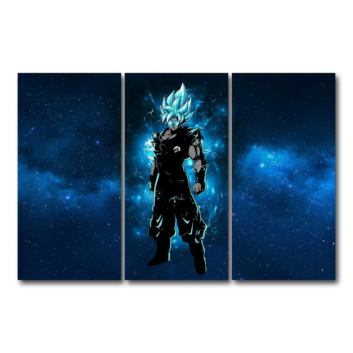 AUTO-MOCKUP WHITE | Goku | 3 Piece | Gallery Wrap Canvas | group=12x24