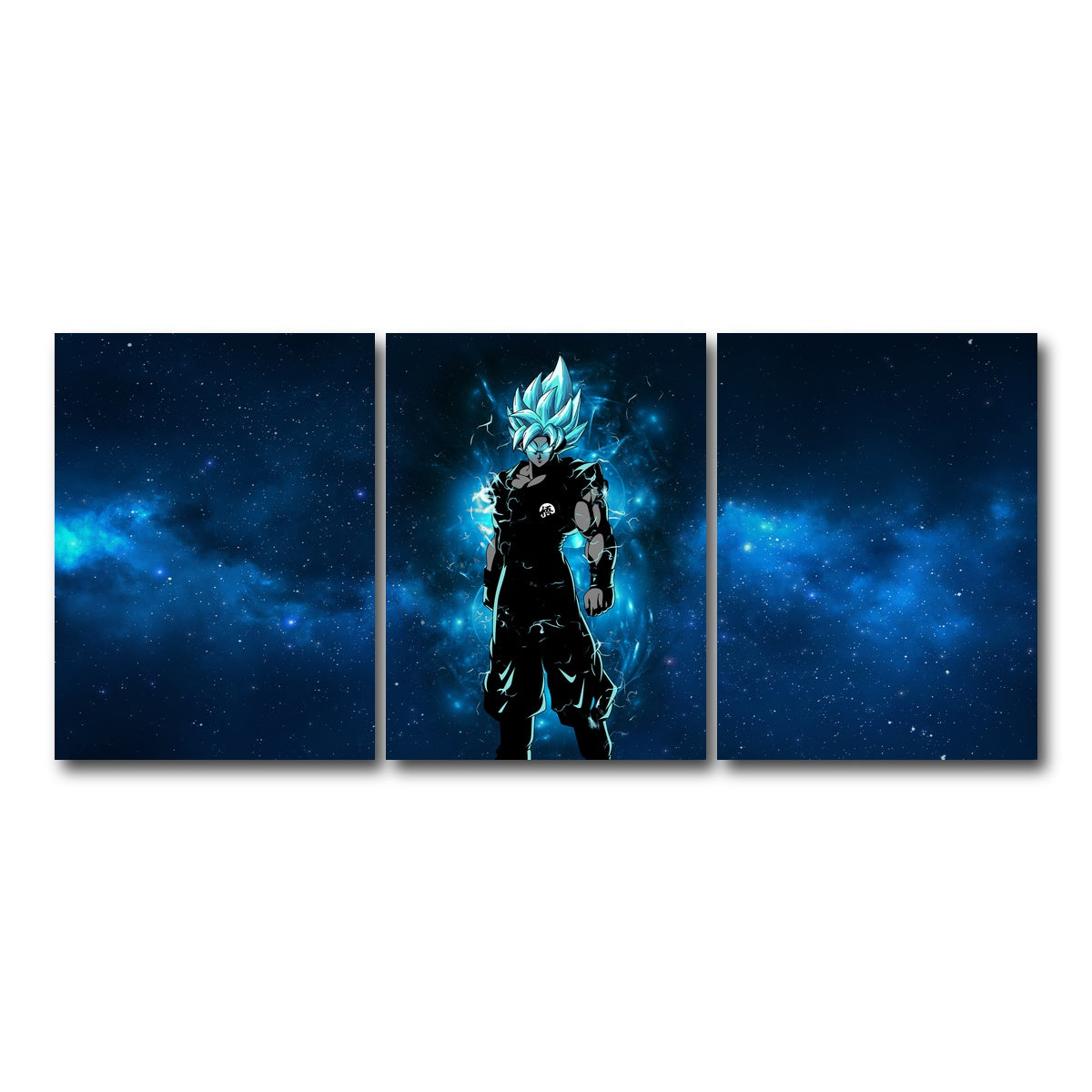 AUTO-MOCKUP WHITE | Goku | 3 Piece | Gallery Wrap Canvas | group=18x24