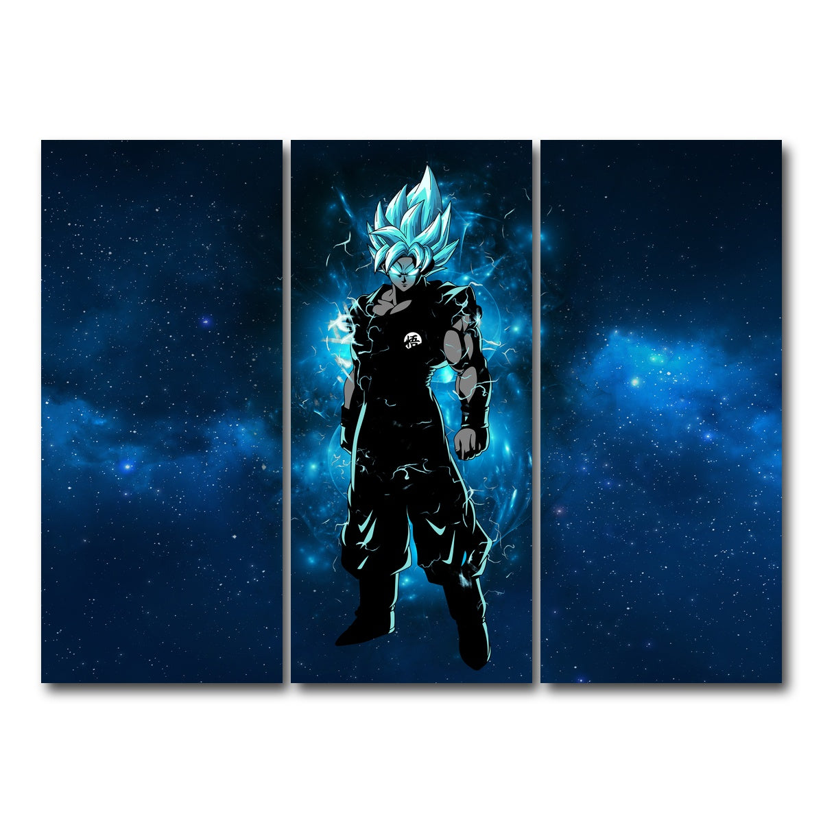 AUTO-MOCKUP WHITE | Goku | 3 Piece | Gallery Wrap Canvas | group=8x18