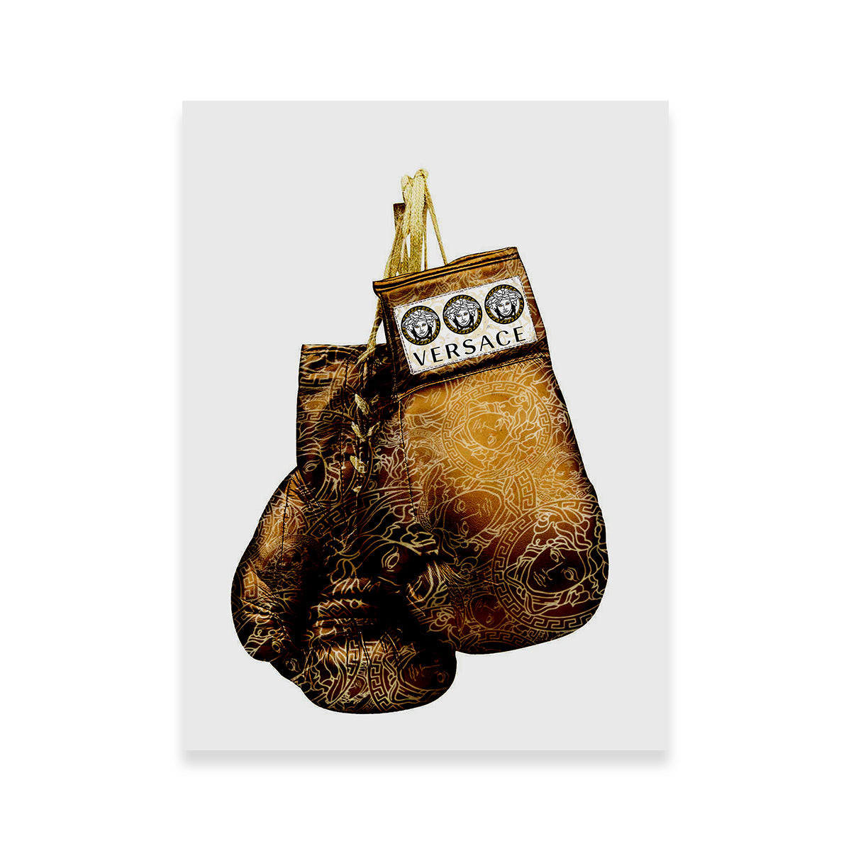 Gold Versace Gloves Wall Art