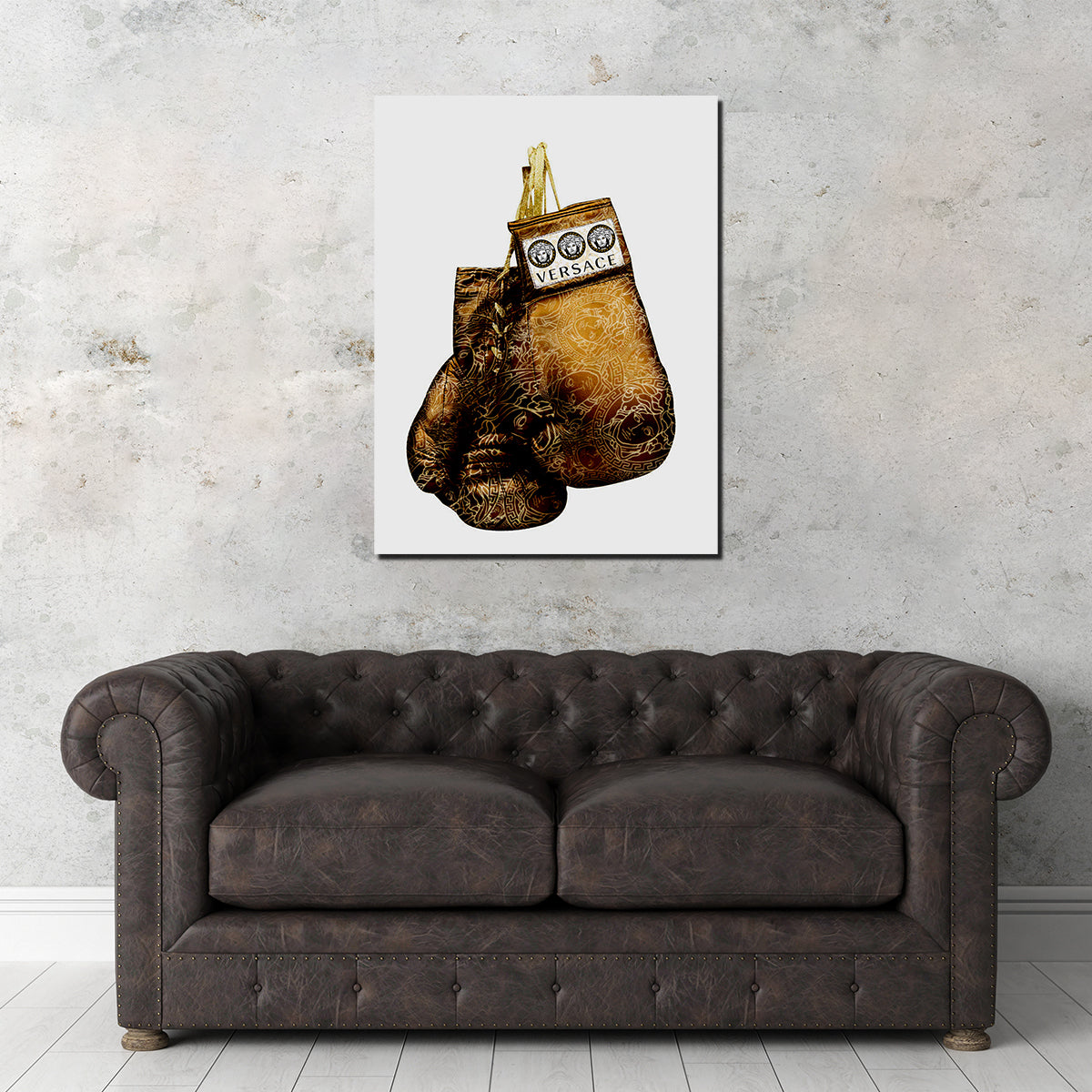 Gold Versace Gloves Wall Art