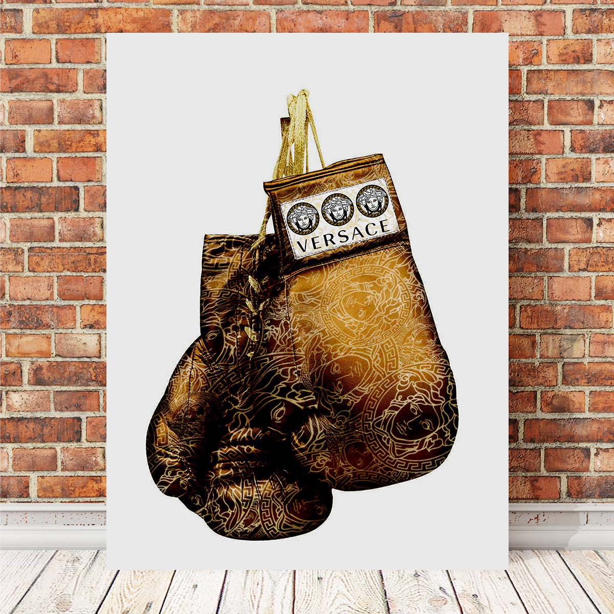 Gold Versace Gloves Wall Art