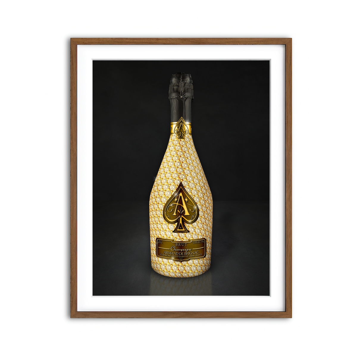 Framed Print 3x4 Walnut