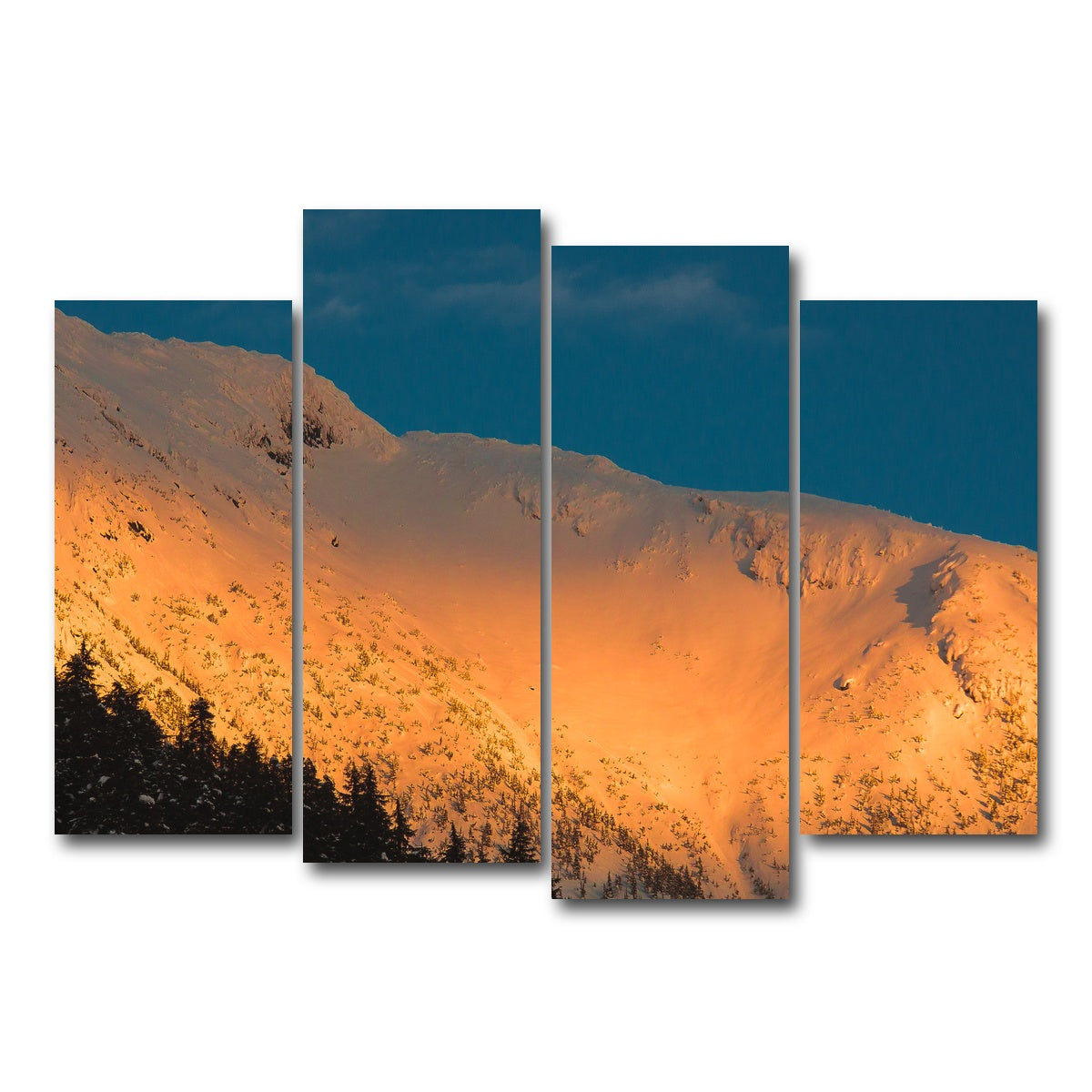 AUTO-MOCKUP WHITE | Gold Crest | 4 Piece | Gallery Wrap Canvas | group=4_normal