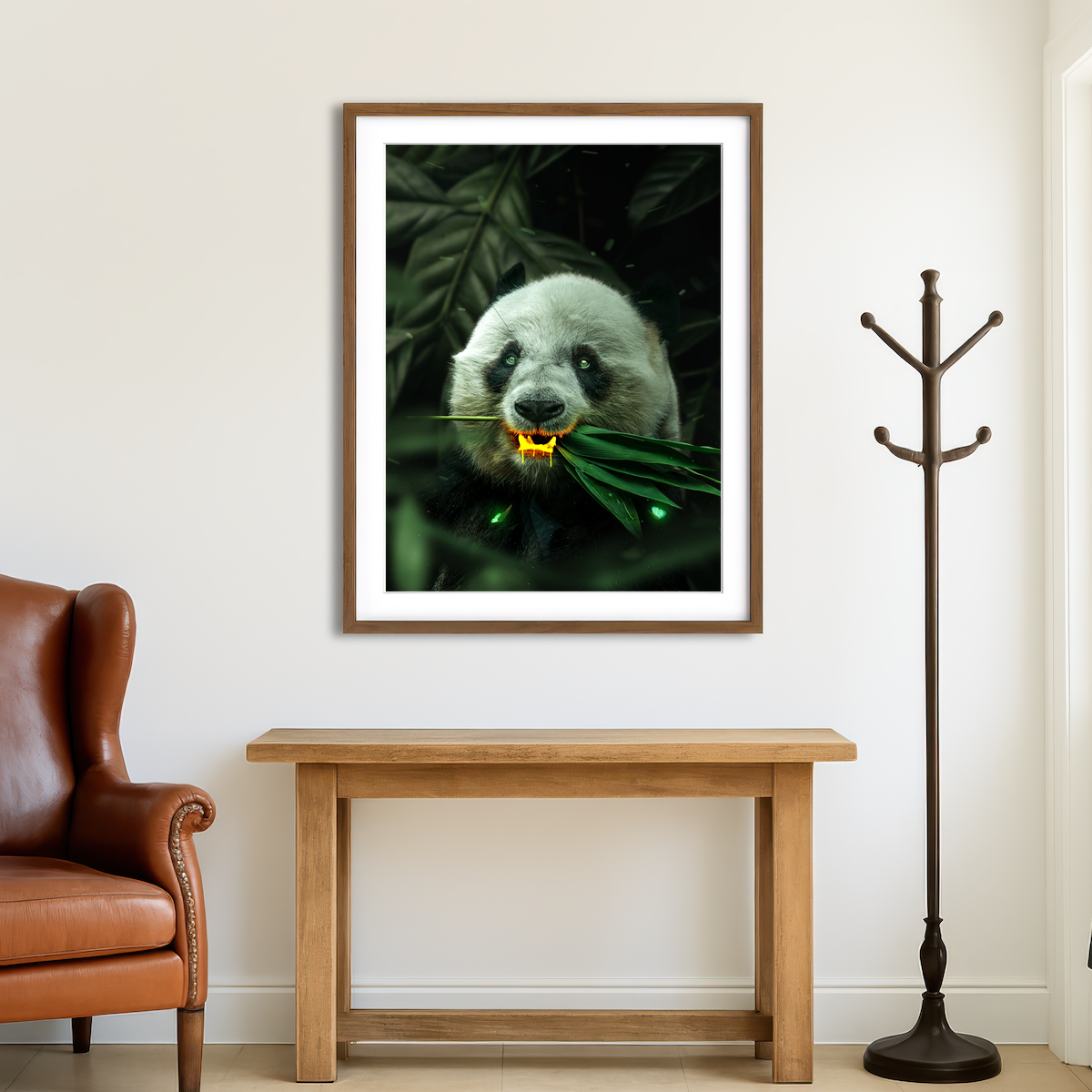 AUTO-MOCKUP ROOM | Gold Panda Wall Art