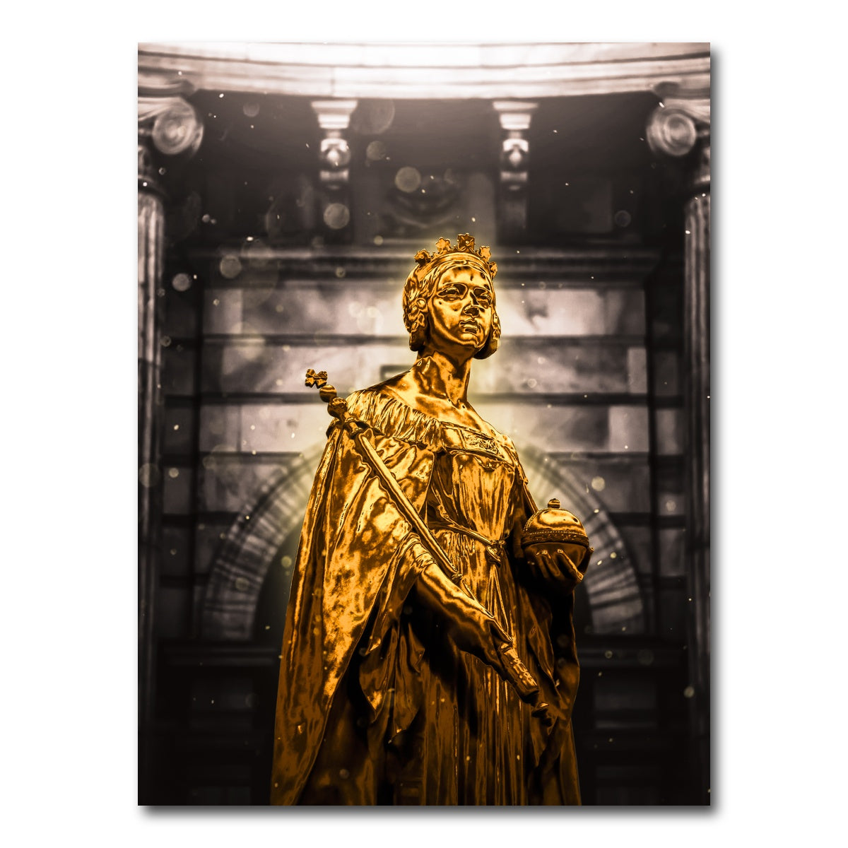 AUTO-MOCKUP WHITE | Gold Queen | 1 Piece | Gallery Wrap Canvas | group=3x4