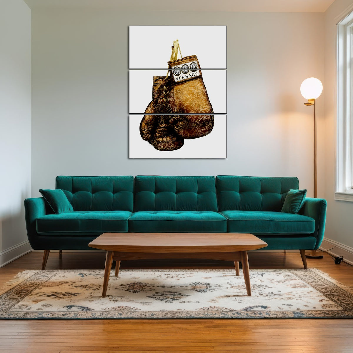 AUTO-MOCKUP ROOM | Gold Versace Gloves