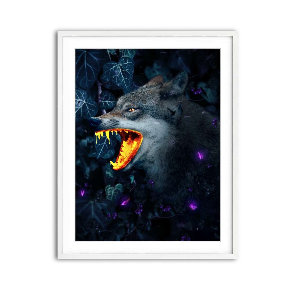 Framed Print 3x4 White