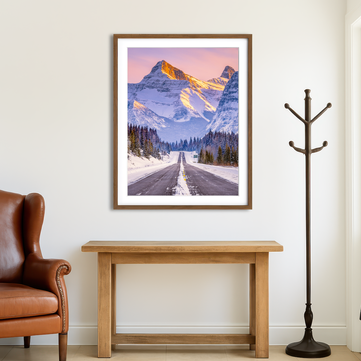 AUTO-MOCKUP ROOM | Gold on the Peak Wall Art