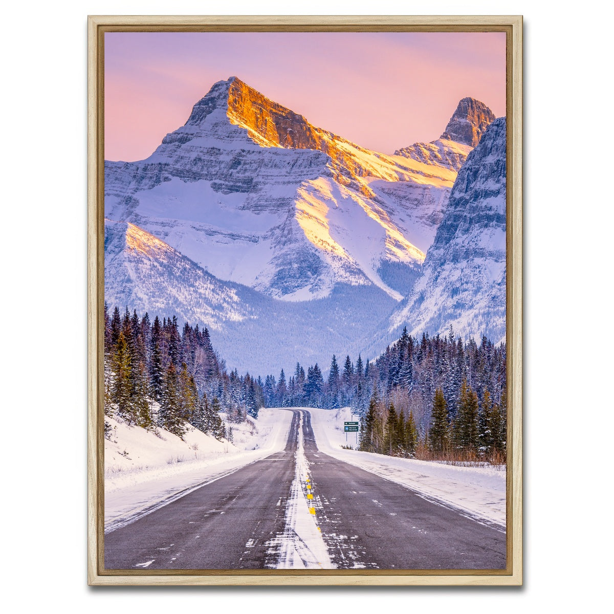 AUTO-MOCKUP WHITE | Gold on the Peak | 1 Piece | Natural Framed Canvas | group=3x4