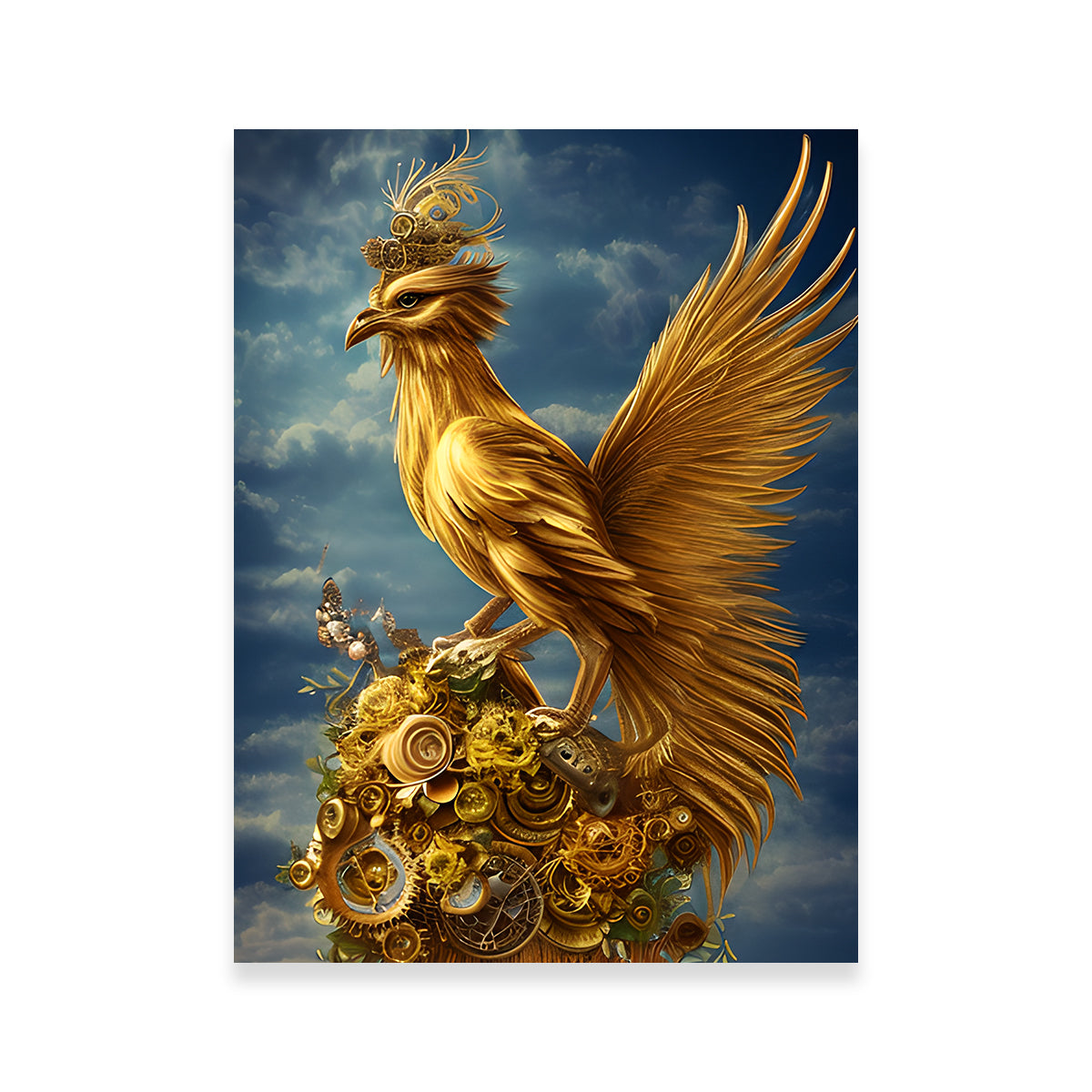 Golden Phoenix Bird
