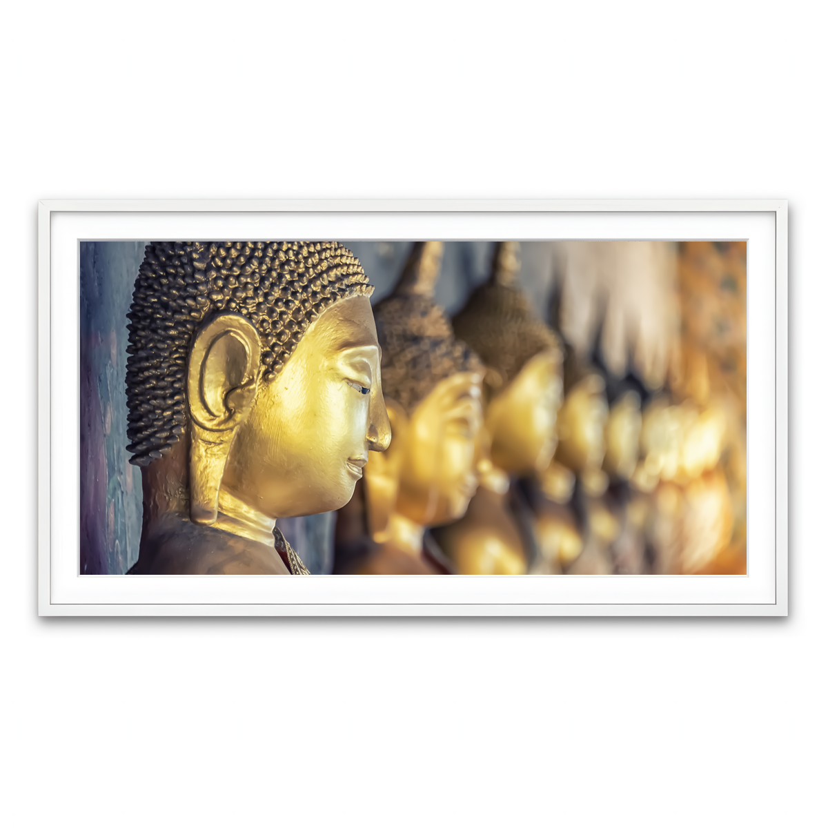 Framed Print 2x1 White