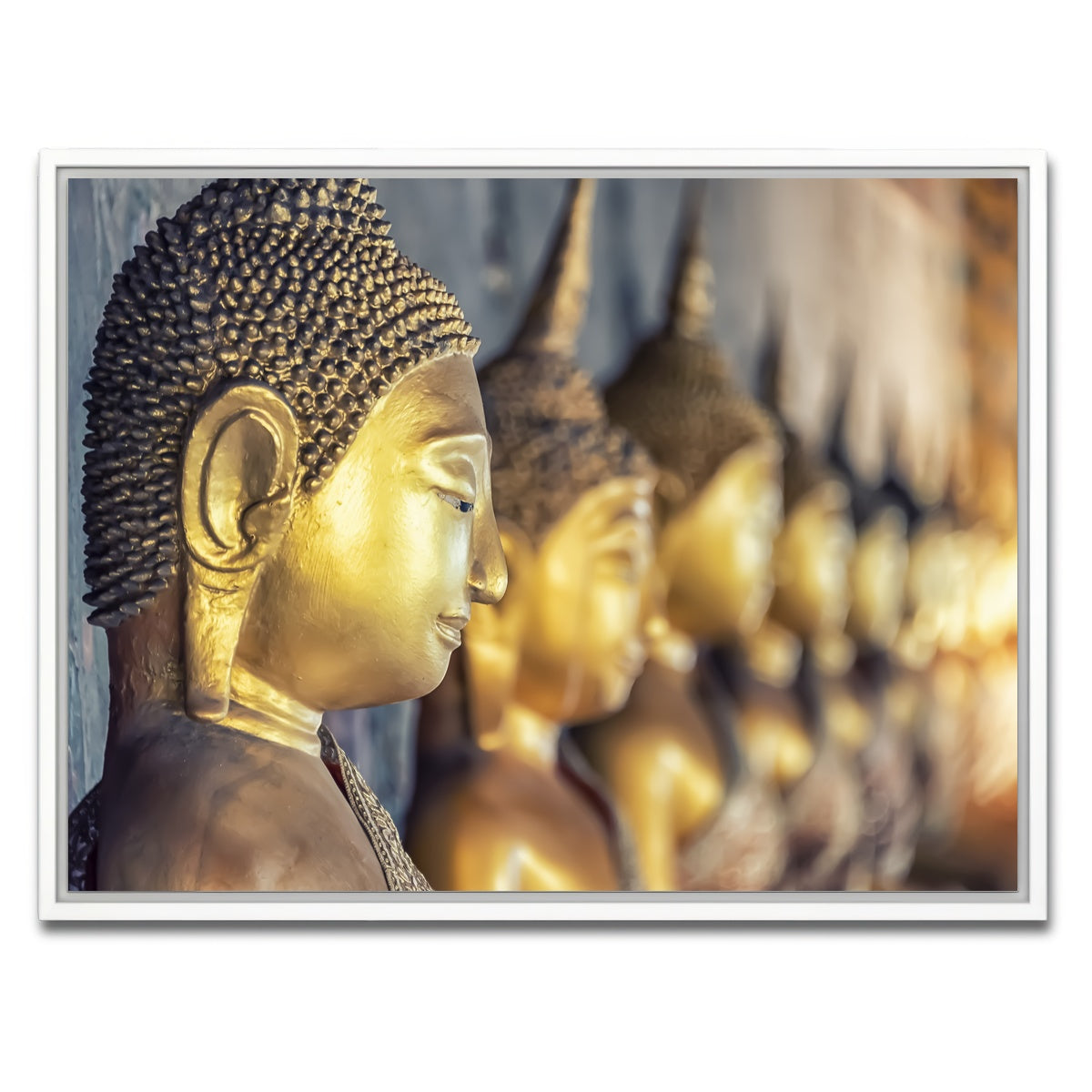 AUTO-MOCKUP WHITE | Golden Buddha | 1 Piece | White Framed Canvas | group=4x3