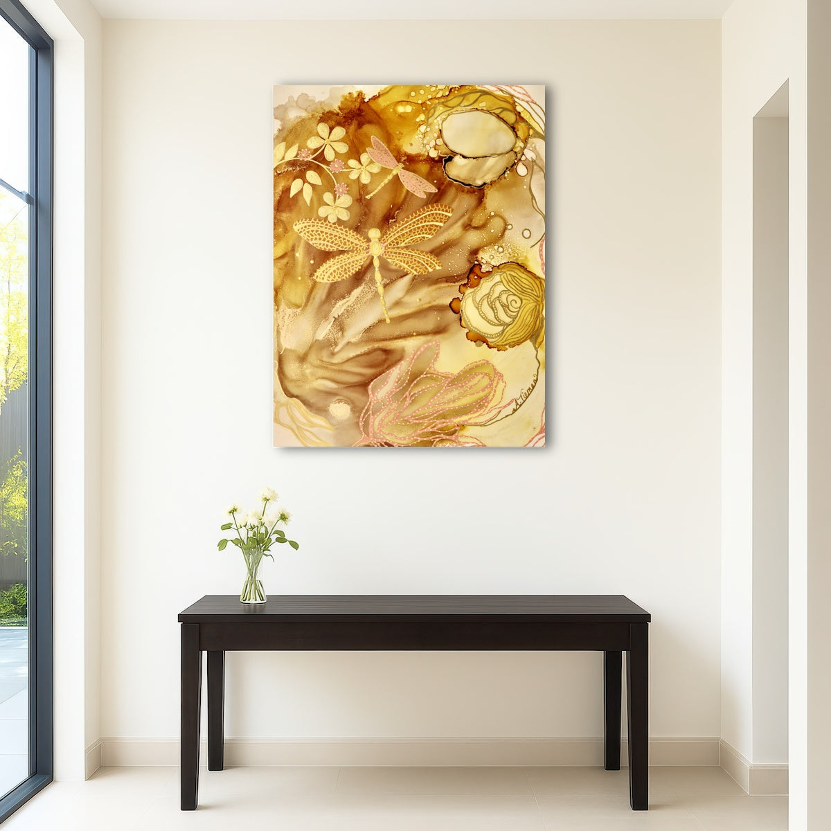 AUTO-MOCKUP ROOM | Golden Dragonflies