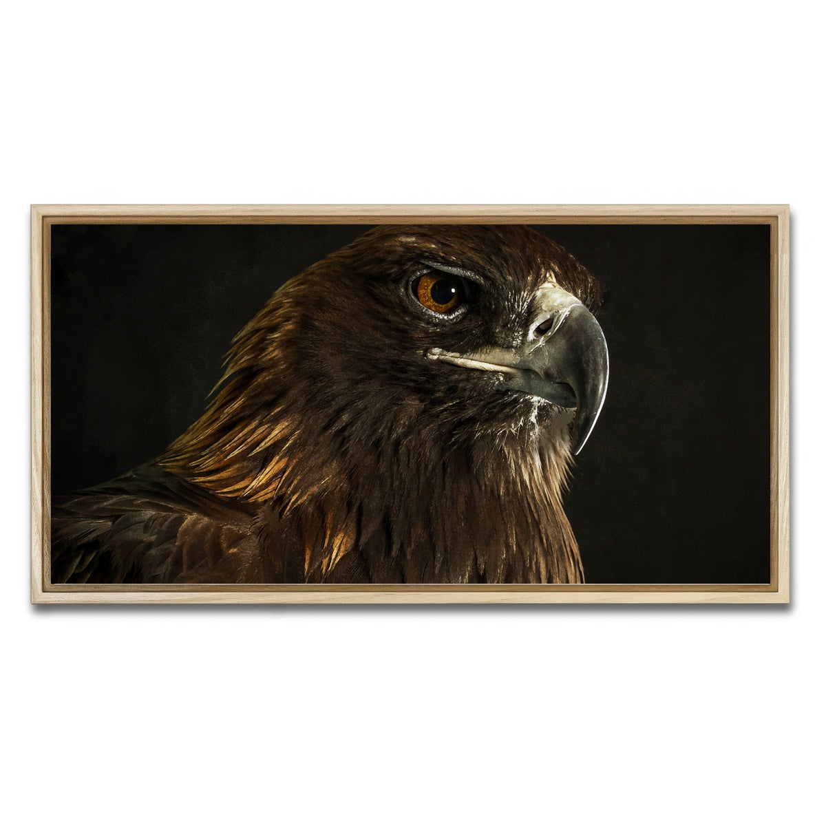 AUTO-MOCKUP WHITE | Golden Eagle | 1 Piece | Natural Framed Canvas | group=2x1
