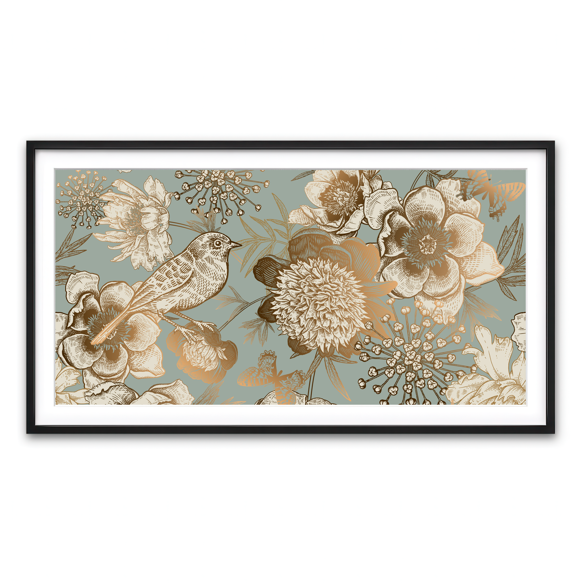 Framed Print 2x1 Black