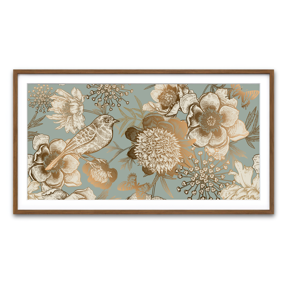 Framed Print 2x1 Walnut