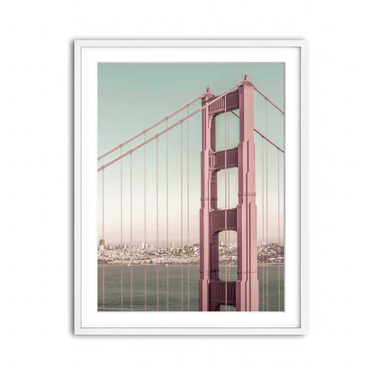 Framed Print 3x4 White