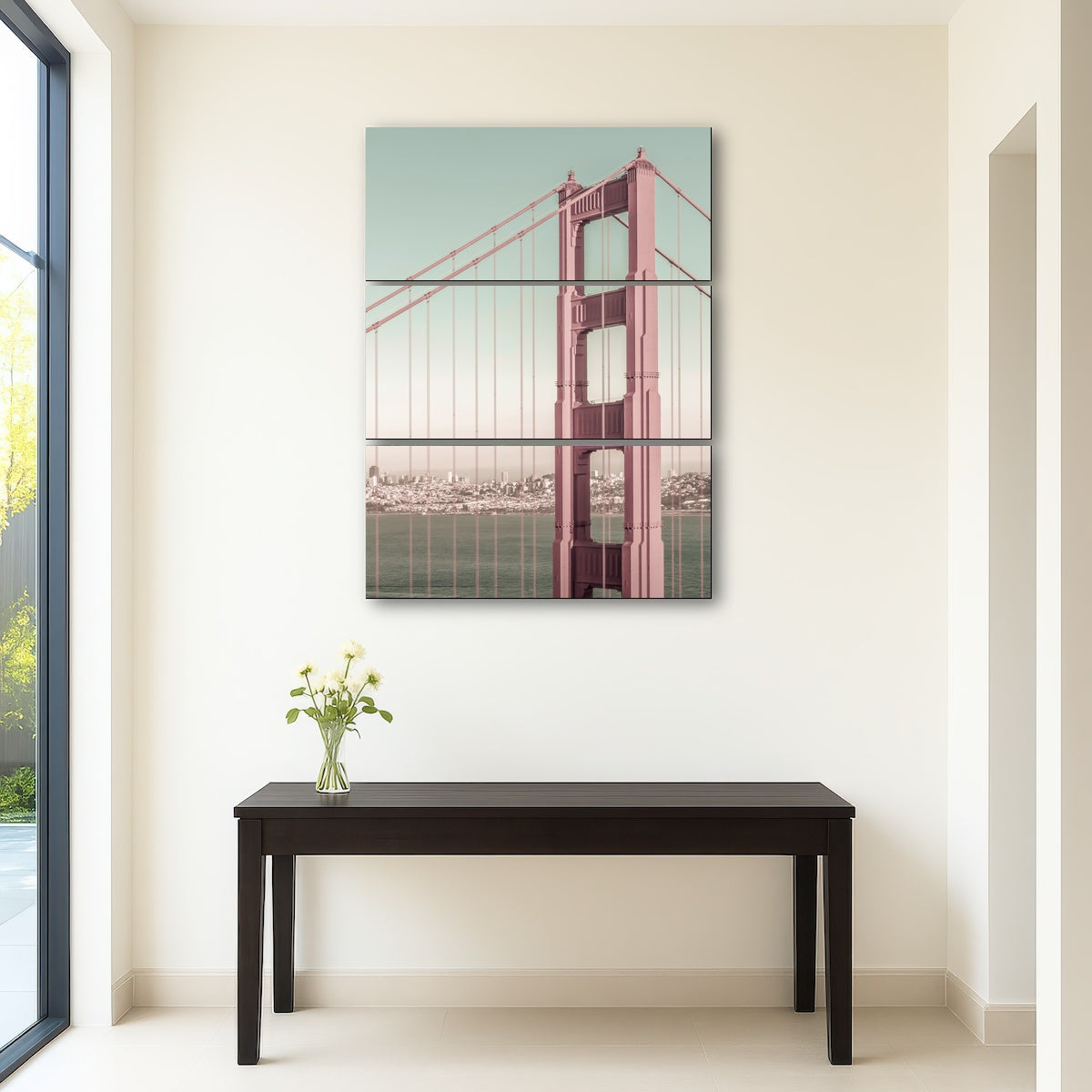 AUTO-MOCKUP ROOM | Golden Gate Bridge - urban vintage style