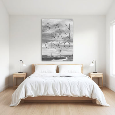 AUTO-MOCKUP ROOM | Golden Gate Bridge & Baker Beach Text