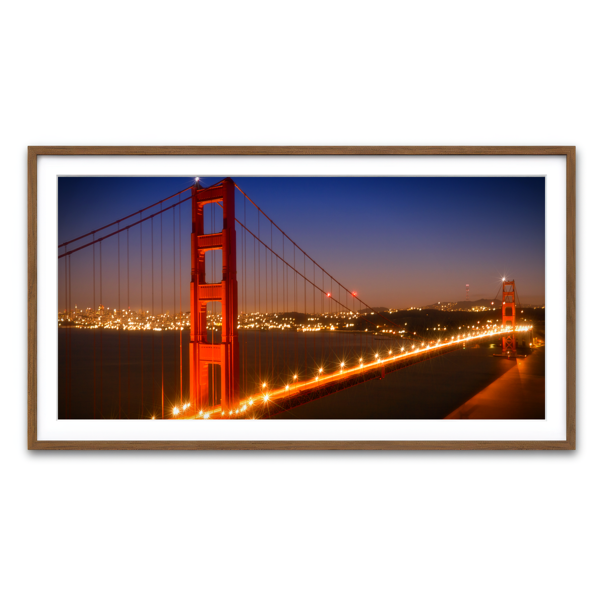 Framed Print 2x1 Walnut