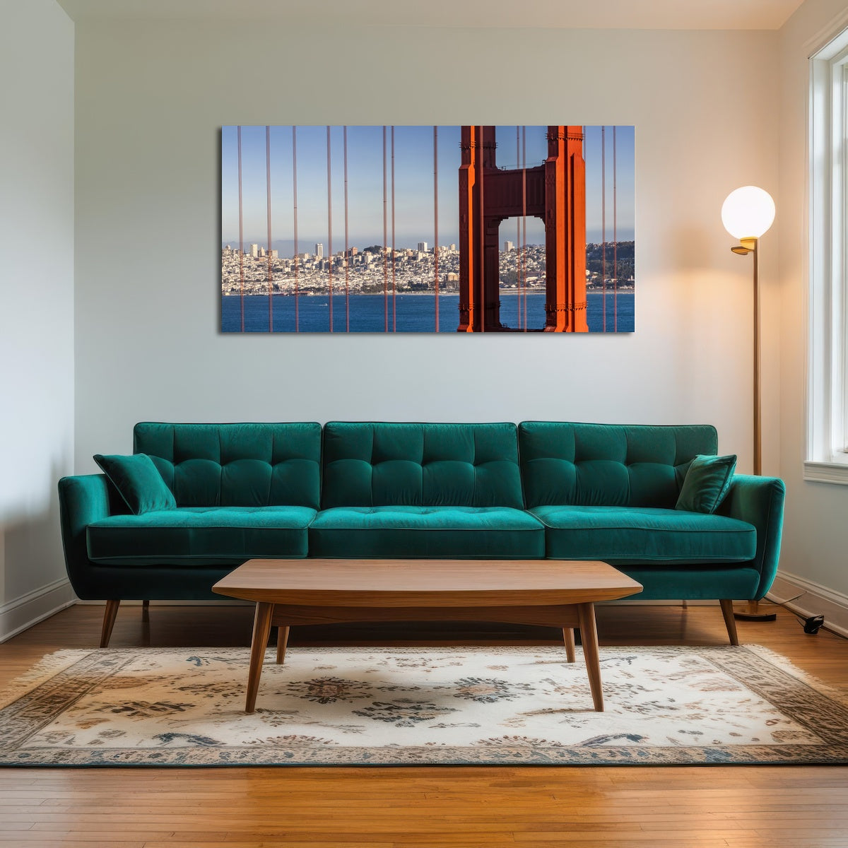 AUTO-MOCKUP ROOM | Golden Gate Bridge Panoramic